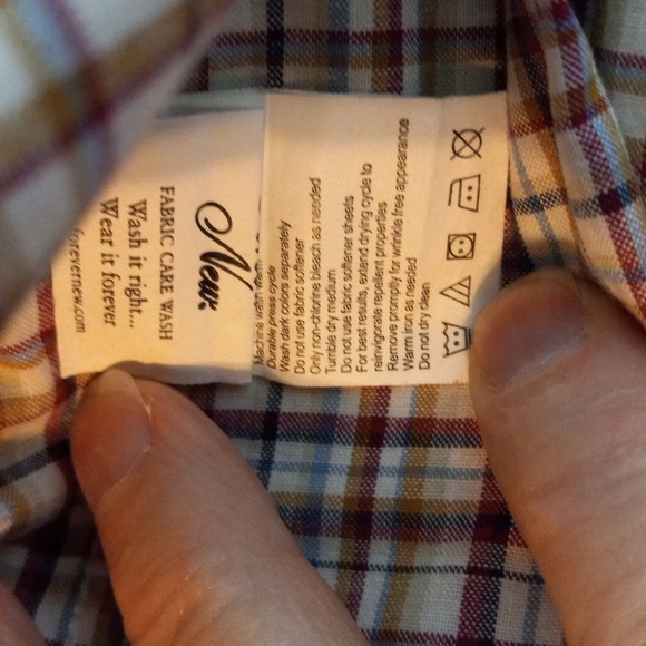 Haggar XL Plaid Long Sleeve Button Front Shirt Mens - Picture 13 of 13